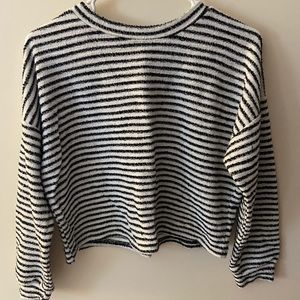 Black And White Striped Sweater DISCOUNTED SHIPPING